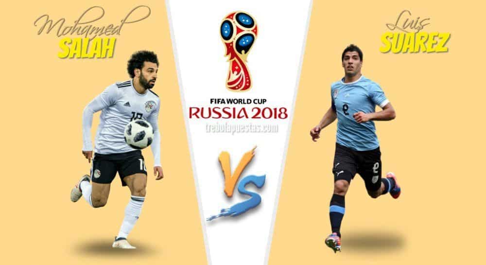 Mundial de Rusia Egipto vs Uruguay Mohamed Salah vs Luis Suarez