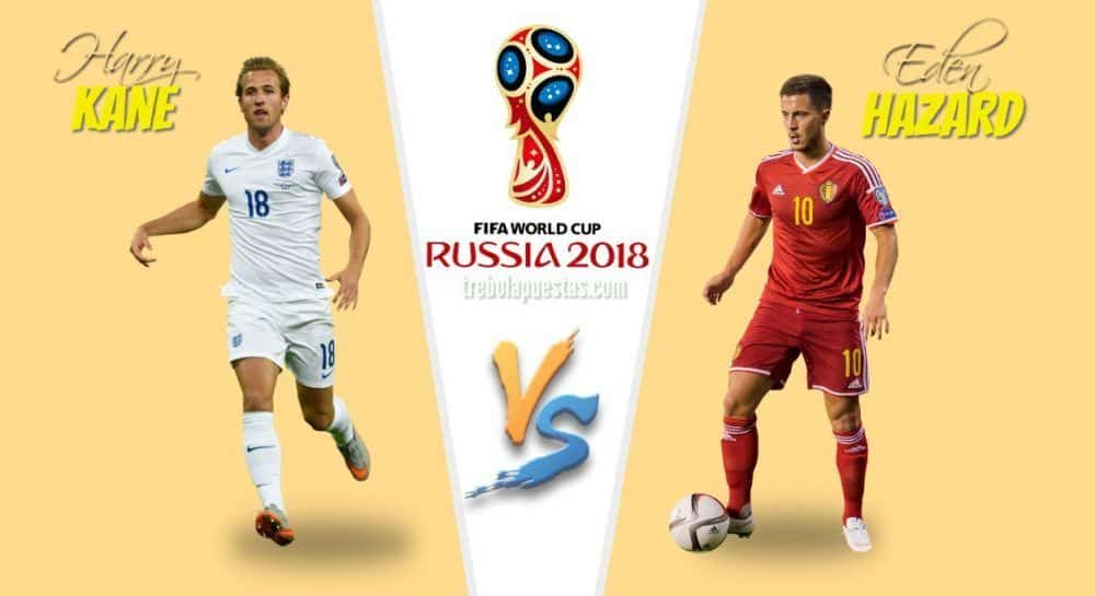 Mundial de Rusia Inglaterra - Belgica Harry Kane vs Eden Hazard