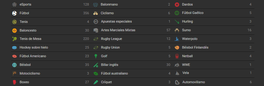 mercados y deportes