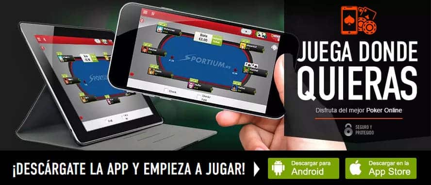 descarga app sportium poker