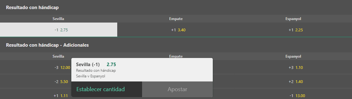 handicap europeo -1