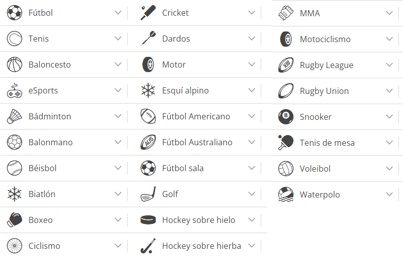 deportes disponibles casino barcelona apuestas online