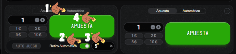 como activar la función automatica en Aviator