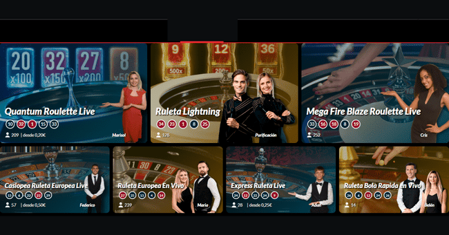 Lobby ruleta en vivo Casino Barcelona Online