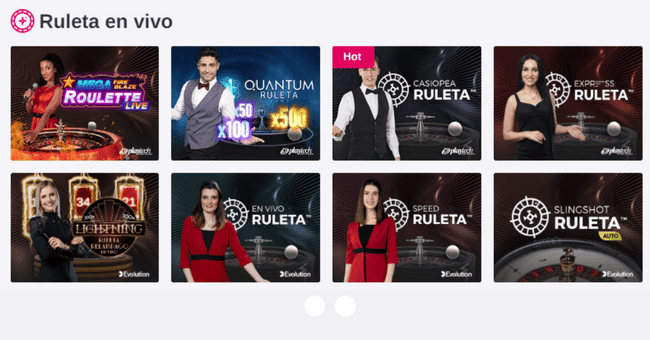 Lobby ruleta en vivo Casino Gran Madrid