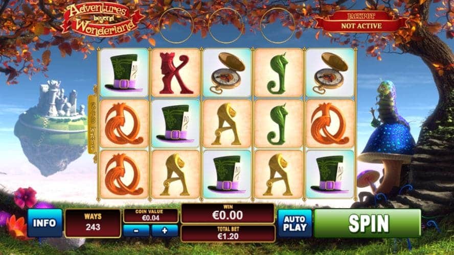 Diseño de la slot Adventure Beyond Wonderland