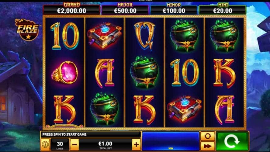 Diseño de la slot Blue Wizard