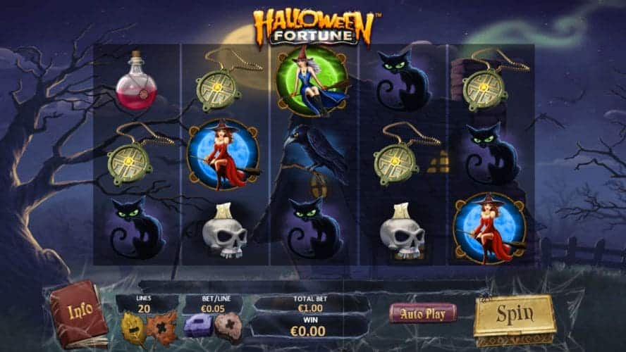 Diseño de la slot Halloween Fortune
