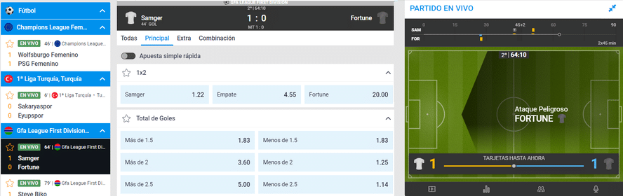apuestas en directo paston