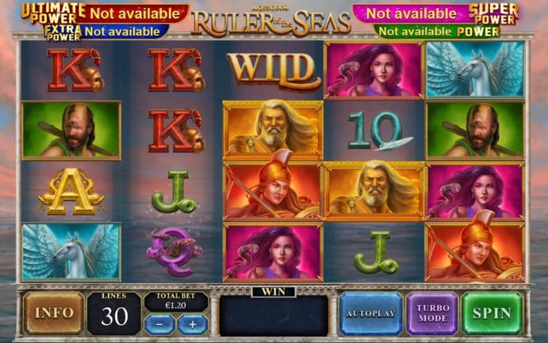 Diseño de la slot Age of the Gods Ruler of the Seas