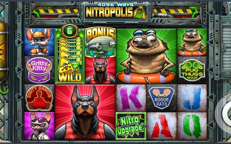 Diseño de la slot Nitropolis 3