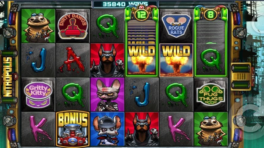 Diseño de la slot Nitropolis 4