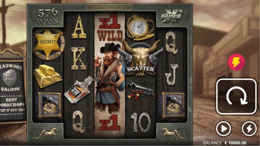 Diseño de la slot Deadwood xNudge