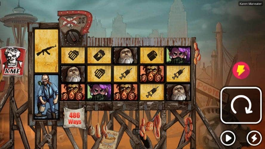 Diseño de la slot Karen Maneater