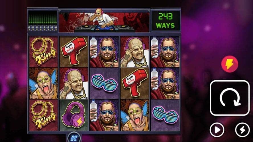 Diseño de la slot The Rave