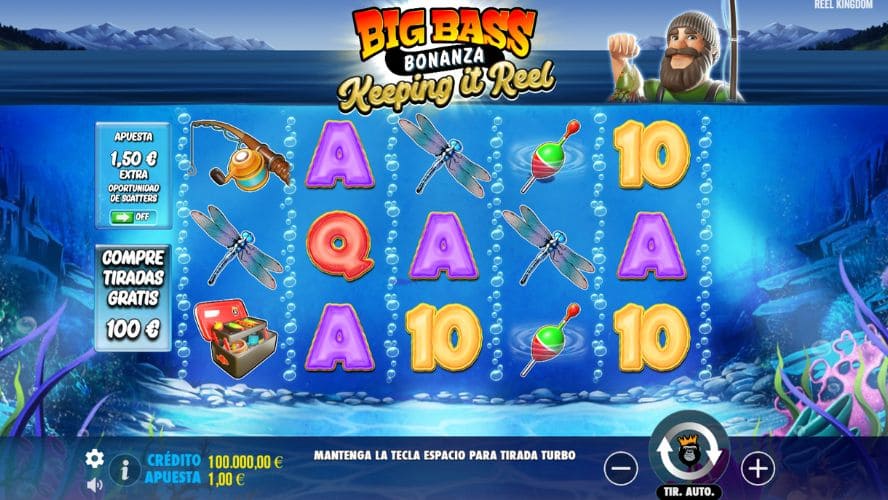 Diseño de la slot Big Bass – Keeping it Reel