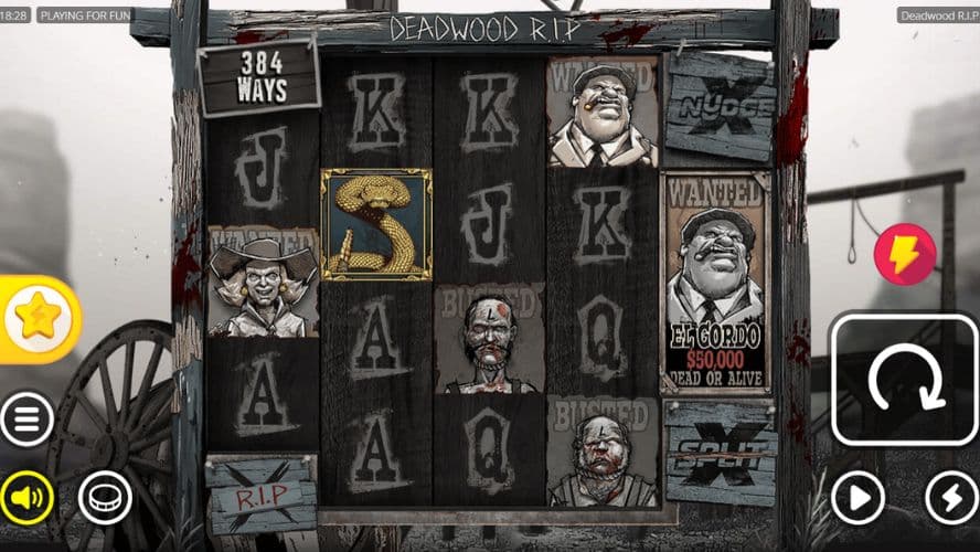 Diseño de la Slot Deadwood R.I.P