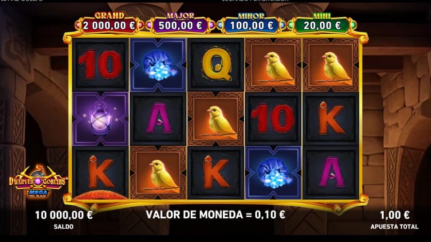 Diseño de la slot Mega Fire Blaze Dwarves and Goblin