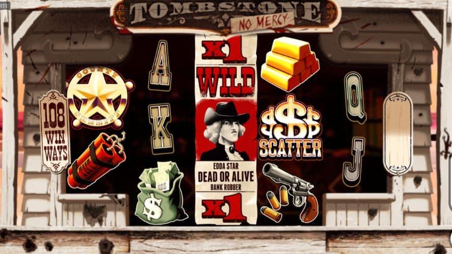 Diseño slot Tombstone No Mercy