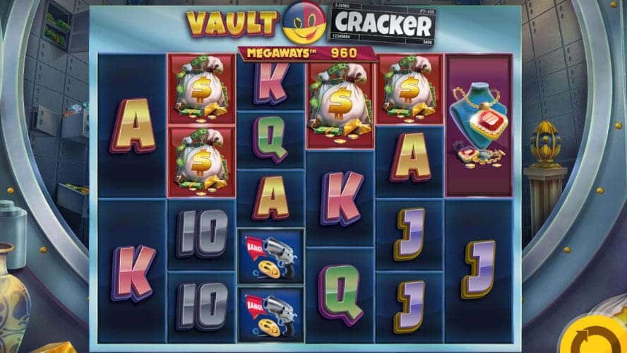 Diseño de la slot Vault Cracker Megaways