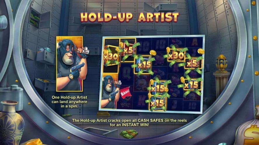Función Hold-Up Artist Vault Cracker Megaways