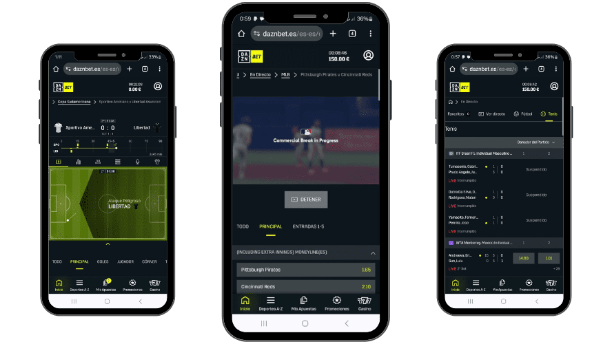 imagenes en directo DAZN Bet