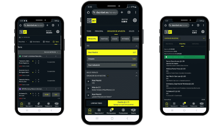 crear apuesta DAZN Bet