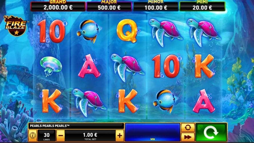 Diseño de la slot Pearls, Pearls, Pearls Fire Blaze Classics