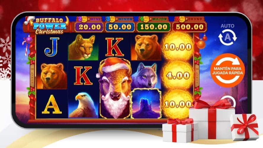 Slot Buffalo Power Christmas mejores tragaperras Navidad