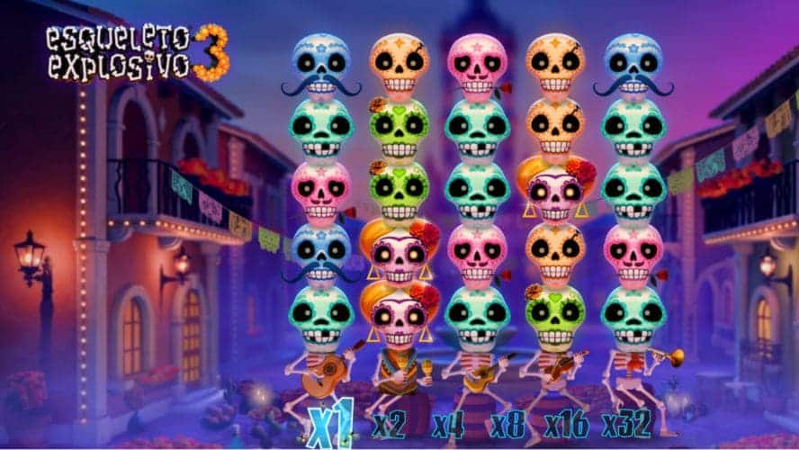 Diseño de la slot Esqueleto Explosivo 3