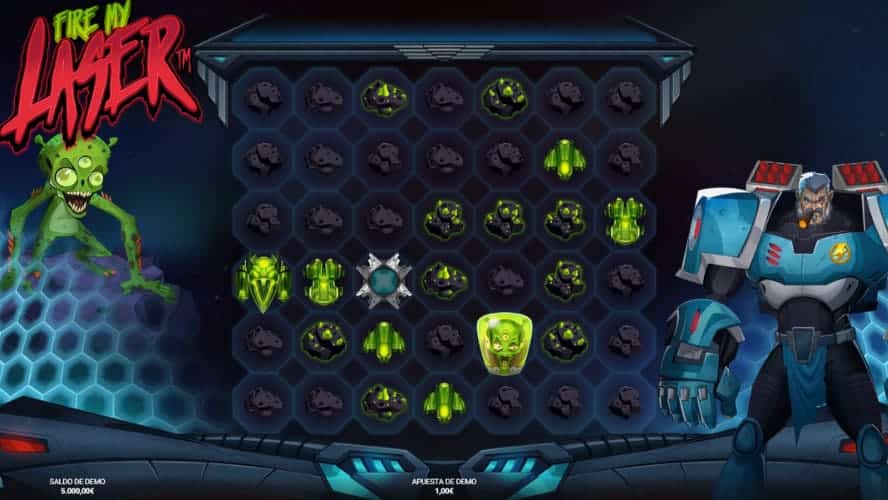 Diseño de la slot Fire My Laser