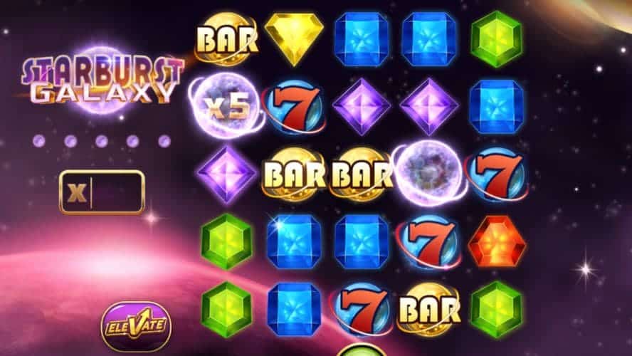 Diseño de la slot Starburst Galaxy