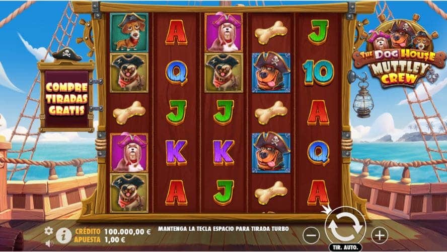 Diseño de la slot The Dog House Muttley Crew