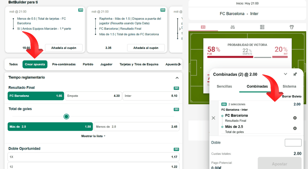 BetBuilder Paf Apuestas