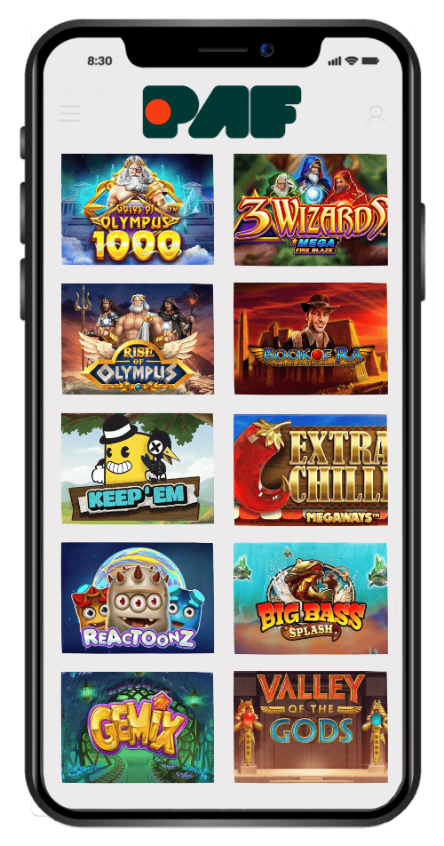 Tragamonedas destacadas en Paf Casino