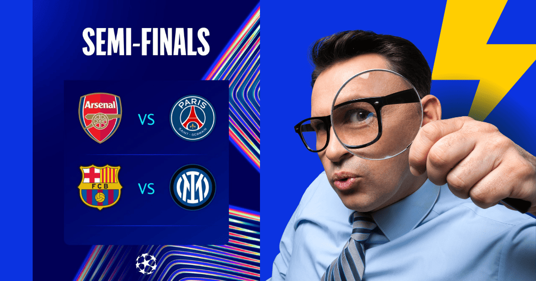 Pronósticos ida de semifinales de Champions League