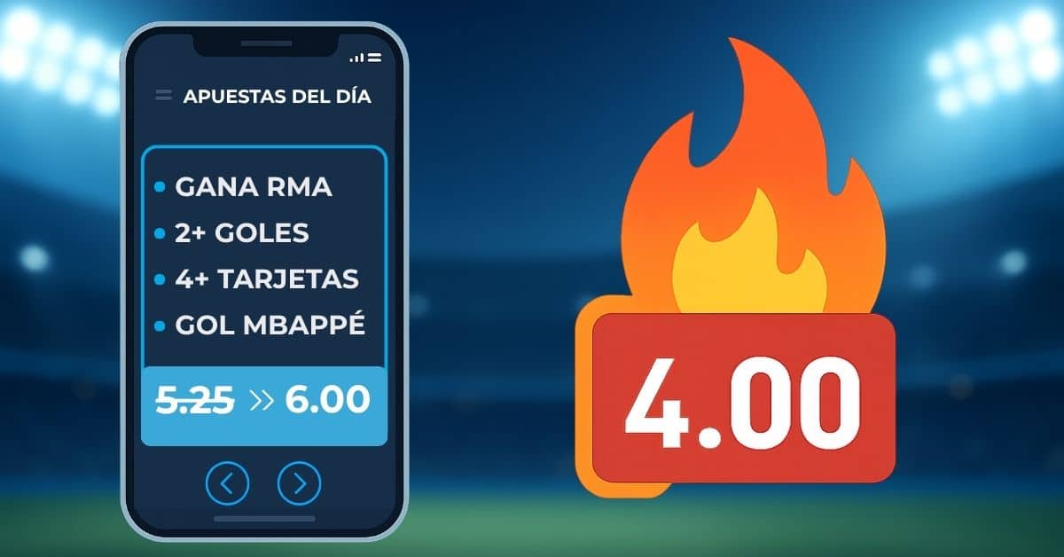 Ejemplo aumento de apuestas