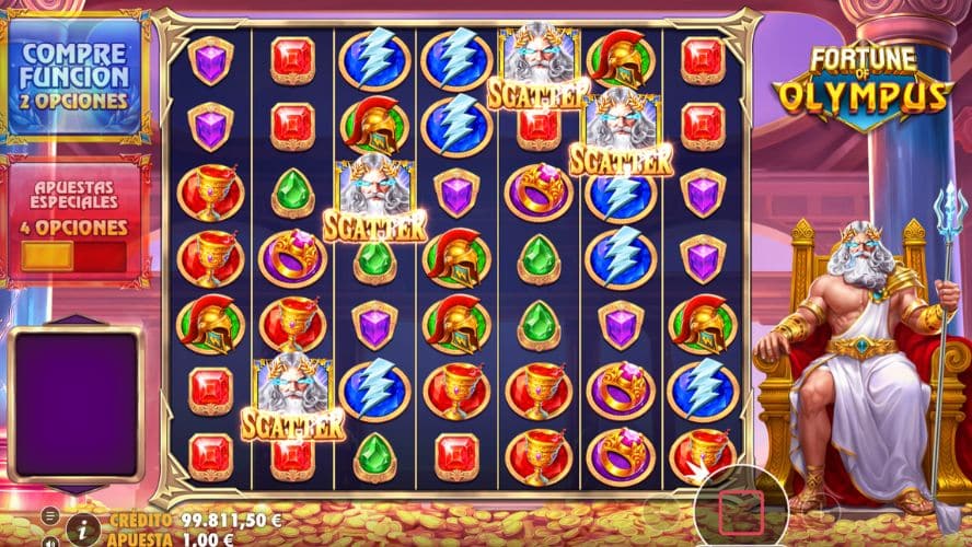 Función Scatter Fortune of Olympus