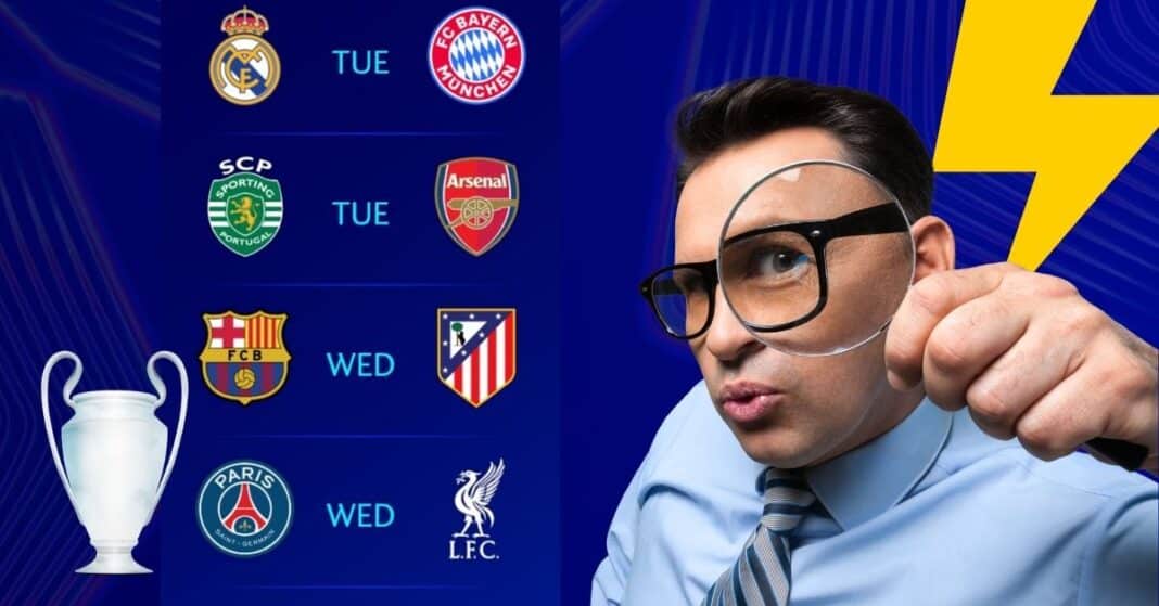 Pronósticos ida de cuartos de UEFA Champions League