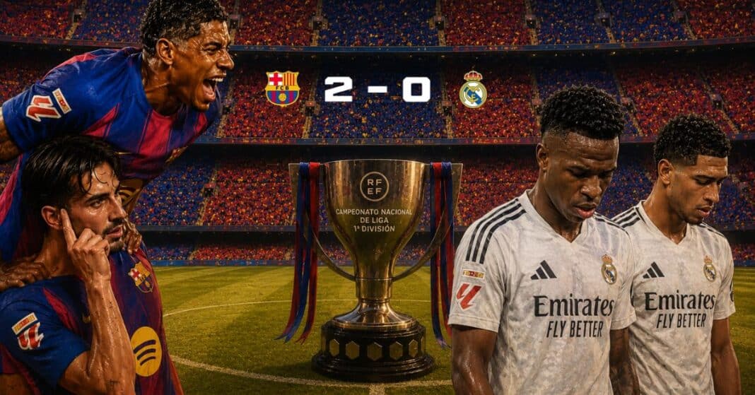 FC Barcelona, campeón de La Liga en un clásico por primera vez en la historia