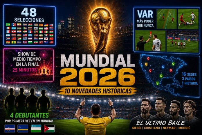 El Mundial 2026 será completamente diferente estas son sus 10 grandes novedades