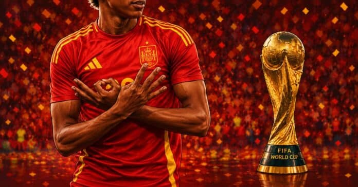 Lamine Yamal marca su primer gol en un Mundial y entra en la historia con tres nuevos récords